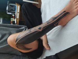 black-/ dotwork tattoo